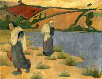 Paul Sérusier : Les Laveuses à la Laïta (1892, musée d'Orsay).