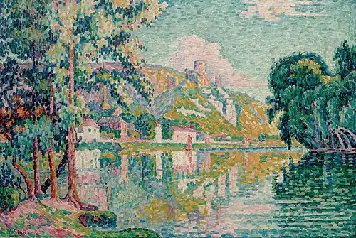 Les Andelys, Château Gaillard, huile sur toile (1921), collection privée.