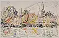Paul Signac, Bateaux de pêche au Pouliguen, 1928.