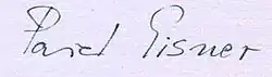 signature de Pavel Eisner