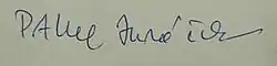 signature de Pavel Juráček