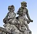 Enfants au masque et aux fruits, allégorie de la Terre