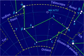 Image illustrative de l'article Paon (constellation)