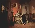 La Fiancée difficile, 1847. Huile sur toile, 37&nbsp;×&nbsp;45&nbsp;cm. Galerie Tretiakov de Moscou.