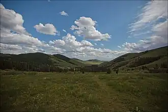 Paysage de Mongolie.