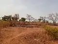Paysage sur la route de latérite menant à Bogo Bogo dans la commune de Karimama