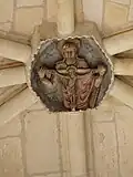 Clé de voûte plantagenet, La Trinité.
