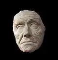 Masque en terre cuite (Heinrich Pestalozzi, 1809)