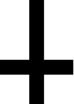 Croix latine inversée, Croix de saint Pierre