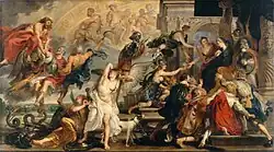 L'Apothéose de Henri IV et la proclamation de la régence de Marie de Médicis, Pierre Paul Rubens.
