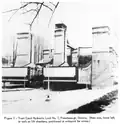 L'écluse en 1954, alors que la trompe est discrètement en service.