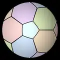 Plongement du graphe de Petersen dans le plan projectif.