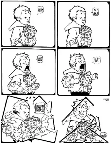 planche de la bande-dessinée Petit Sammy éternue