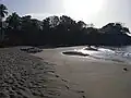 Petite plage de Ferry à l'embouchure de la Petite Rivière.