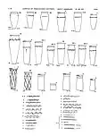 des récipients cylindriques à bande décorative.