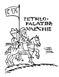 Cavalier portant un drapeau de la Moldavie à la bataille d'Obertyn (1531), d'après une gravure de la fin du XVIe&nbsp;siècle