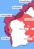 Carte des bassins pétrolifères.