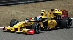 Photo de la Renault R30 de Vitaly Petrov, premier Russe à inscrire des points en Formule 1