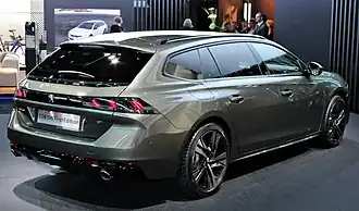 Peugeot 508 SW (vue de l'arrière)