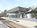 L'extérieur de la station amont.