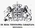 1773, I. G. Palietti, Pharmacopoea sardoa, Tipografia Regia, Cagliari.