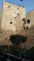 Tour de Phasaël de la citadelle dénommée par les Byzantins du IVe&nbsp;siècle « Tour de David ».