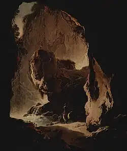 Paysage avec grotte, Musée de l'Ermitage