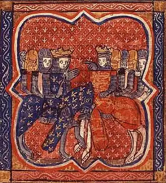 Philippe et Richard à la croisade (Guillaume de Tyr, XIVe siècle).