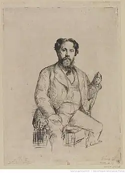 Philippe Burty (1874-1875), pointe sèche.