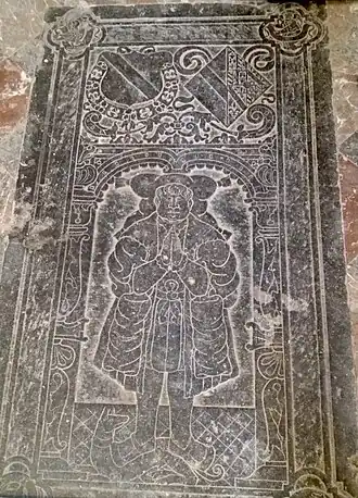 Dalle funéraire de Philippe de Hennin-Liétard (1535-1542).