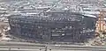 Le stade en construction en juillet 2019.