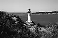 Photographie d'une mariée en bord de mer à Saint-Jacut-de-la-Mer, en 2018.
