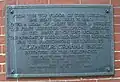 Plaque commémorant le premier message sans fil.