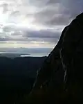 Le lac Léman vu de la crête du Billiat
