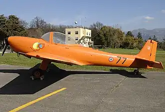 Vue de l'avion.