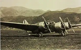 Vue de l'avion.