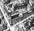L'orientation différente de l'église dans le plan Buonsignori (1594)