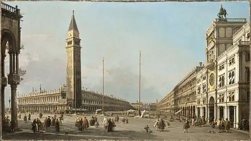 La place Saint-Marc vue sud et ouest, 1763Musée d'Art du comté de Los Angeles