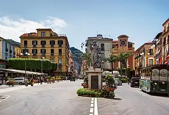 Le centre de Sorrente (Piazza Tasso).