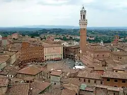 La vue depuis le haut du facciatone.