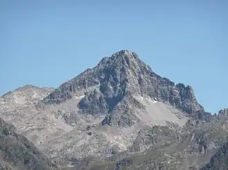 Le pic Palas vu de la descente du pic du Midi d'Ossau.