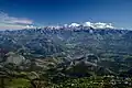 Vue sur les pics d'Europe.