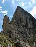 La Pierra Menta depuis le Passeur de la Mintaz au nord.