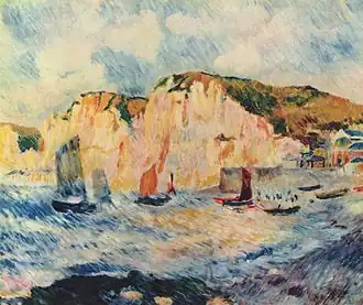 Auguste Renoir,Mer et bateaux (1883).
