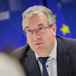 Description de l'image Pierre-Yves Jeholet, Minister-President of the Federation Wallonia-Brussels - 2023 (cropped).jpg.