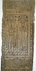 Dalle funéraire (XVIIe&nbsp;siècle).
