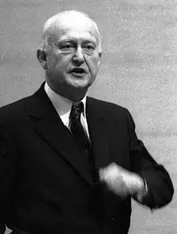Pierre Pflimlin, président du Conseil et du Parlement européen, maire de Strasbourg
