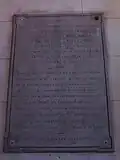 Pierre de dédicace de l'actuelle église Saint-Sever de Rouen de 1860.