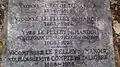 Pierre tombale d'Yves du Manoir au cimetière du Père-Lachaise (19e division).