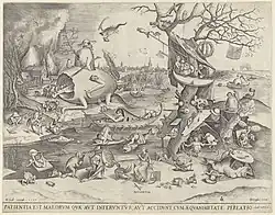 5. Pieter van der Heyden, Patience, 1557, estampe d'après Pieter Brueghel l'Ancien éditée par Jérôme Cock, 339 x 435&nbsp;mm, Rijksmuseum, Amsterdam, inv. RP-P-1878-A-2827.
